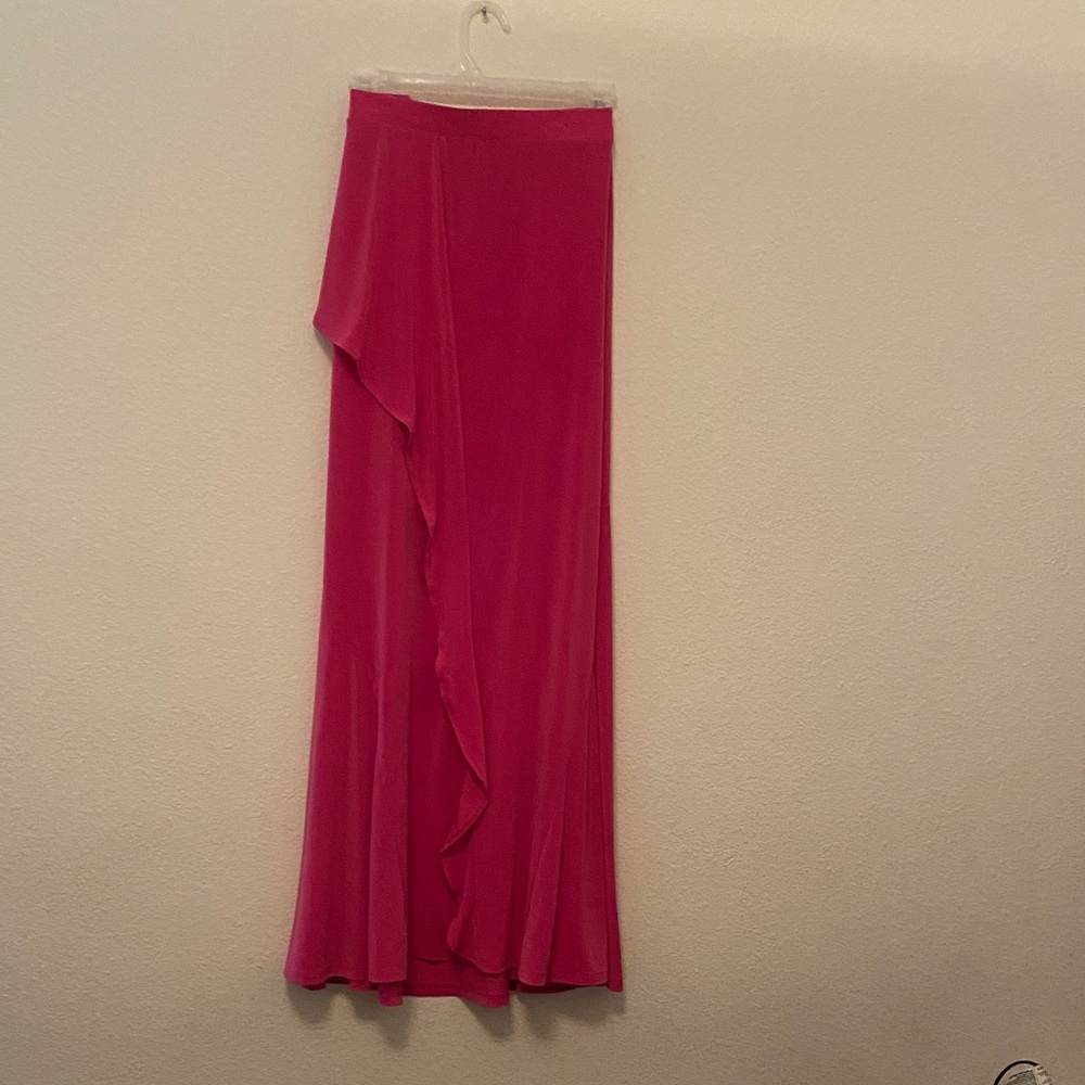 Chic Asymmetrical Pink Skirt